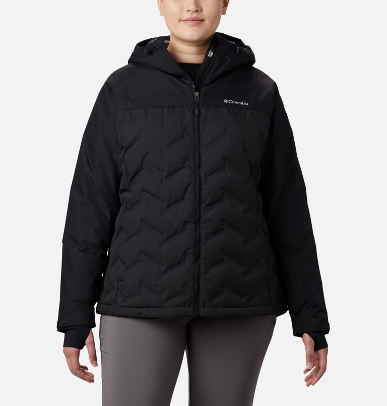 Jachete Din Puf Columbia Grand Trek Cu Glugă Dama Negrii | Plus Size LDZ7190AM